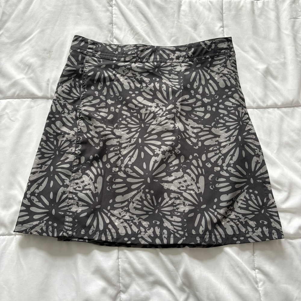 Ripskirt‎ Hawaii Mini Wrap Skirt Womens Small Black Floral Adjustable Beach Read